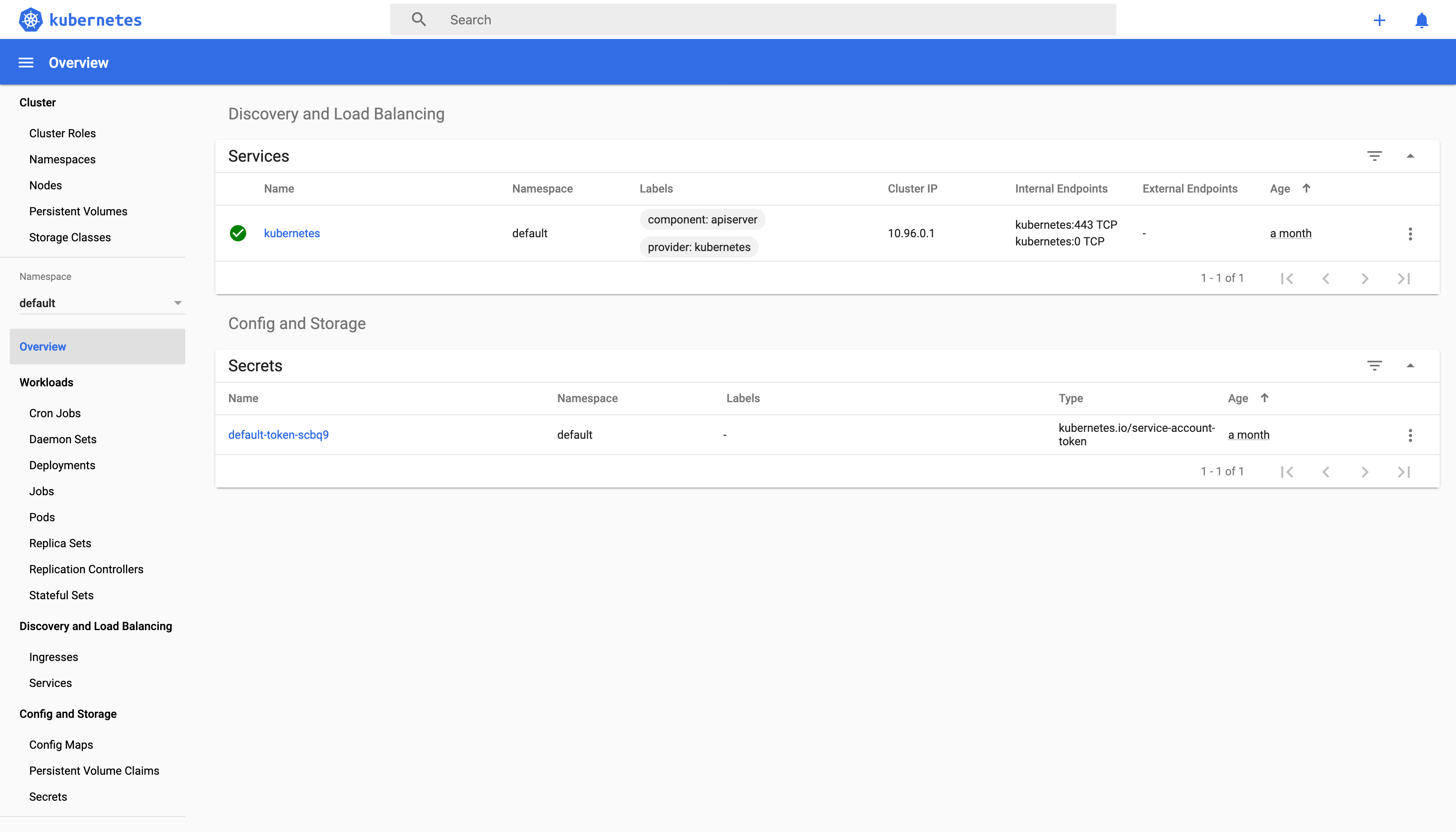 Kubernetes Dashboard!